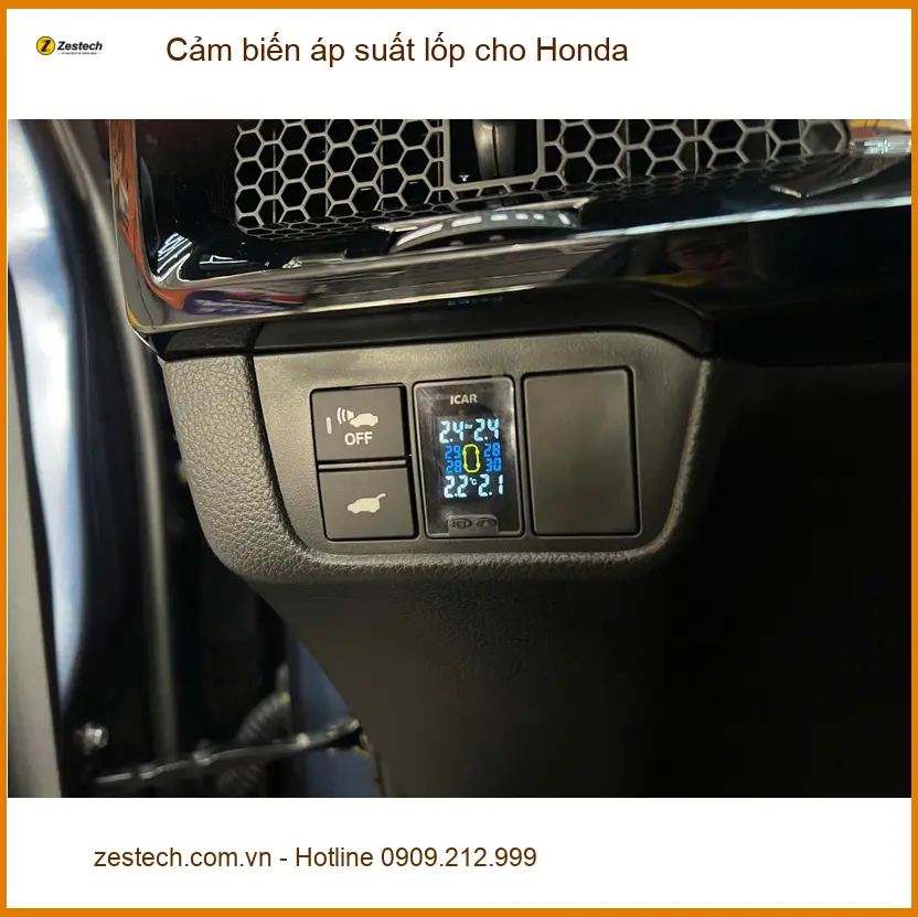 Anh Khải lắp cảm biến áp suất lốp cho Honda CR-V tại Thủ Đức để theo dõi lốp an toàn hơn ảnh thực tế 3