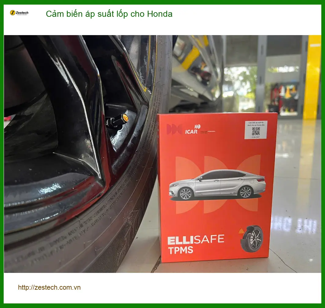 Anh Khải lắp cảm biến áp suất lốp cho Honda CR-V tại Thủ Đức để theo dõi lốp an toàn hơn ảnh thực tế 5