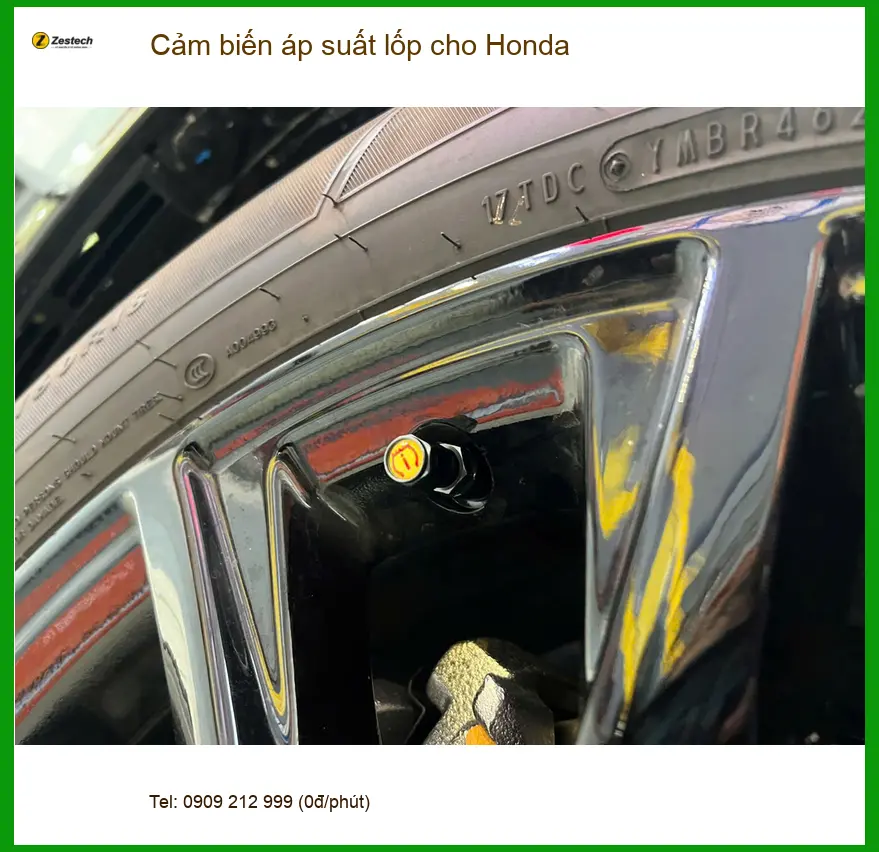 Chú An lắp cảm biến áp suất lốp Honda HR-V tại Hóc Môn để theo dõi lốp an toàn