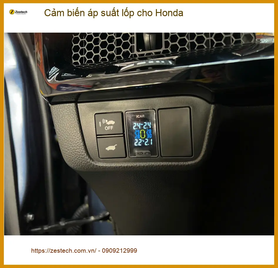 Chú An lắp cảm biến áp suất lốp Honda HR-V tại Hóc Môn để theo dõi lốp an toàn ảnh thực tế 2
