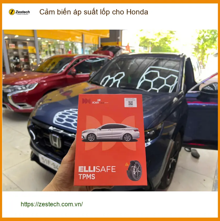 Anh Tùng lắp Cảm biến áp suất lốp cho Honda City tại Quận Tân Bình ảnh thực tế 3