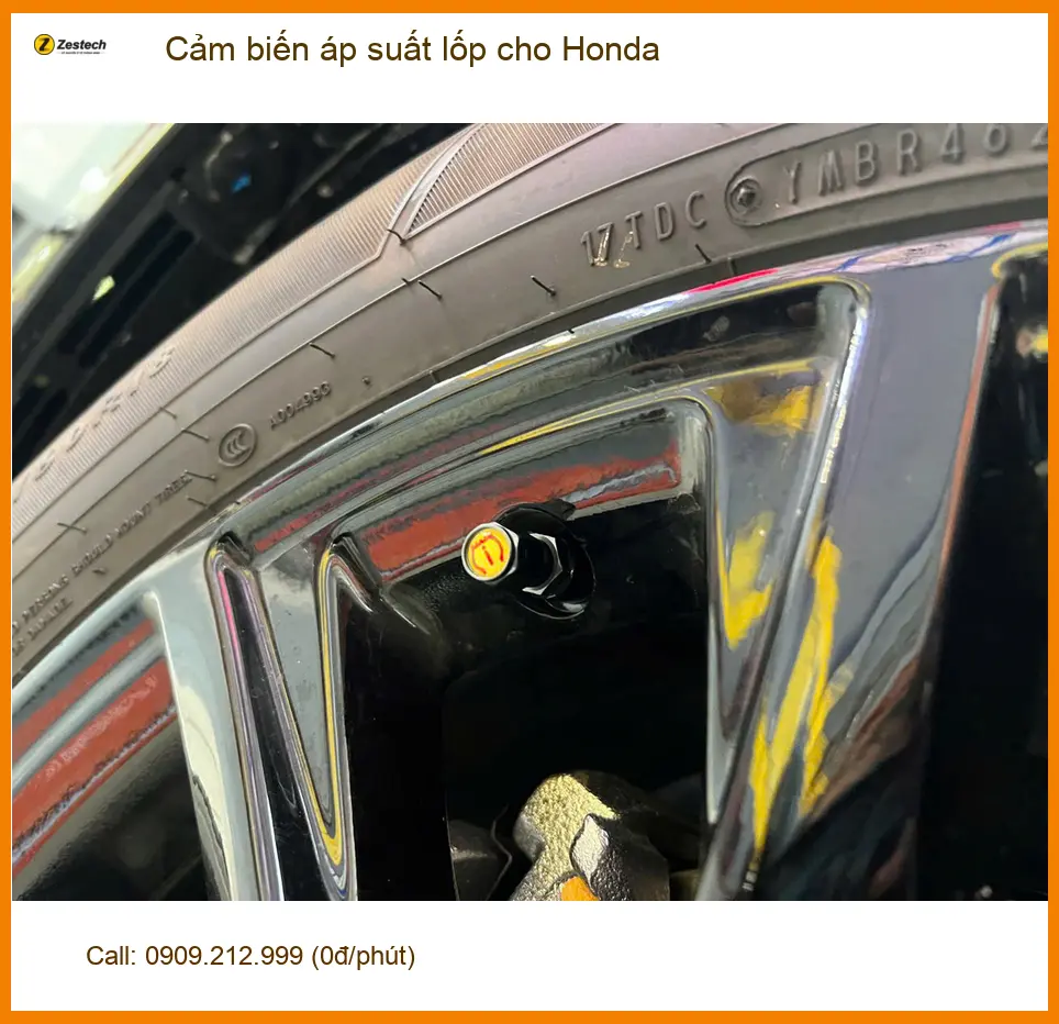 Chú Phi lắp Cảm biến áp suất lốp cho Honda CRV tại Quận 3 an tâm lái xe ảnh thực tế 3
