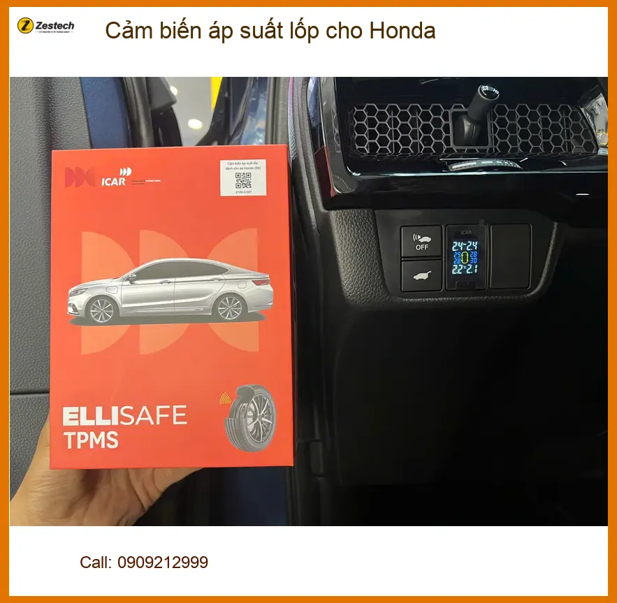 Anh Khải lắp cảm biến áp suất lốp cho Honda CRV tại Quận 9 an tâm mọi hành trình ảnh thực tế 3