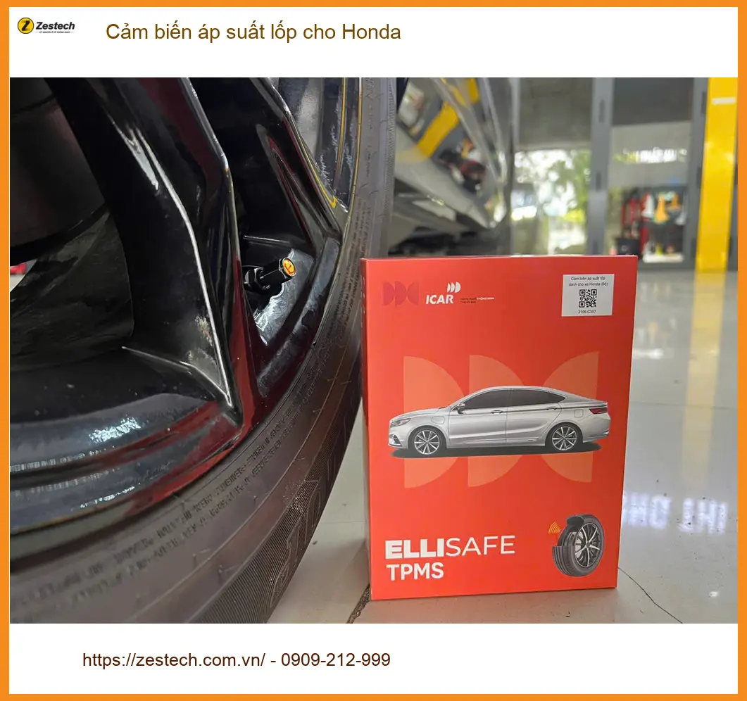Anh Khải lắp cảm biến áp suất lốp cho Honda CRV tại Quận 9 an tâm mọi hành trình ảnh thực tế 4