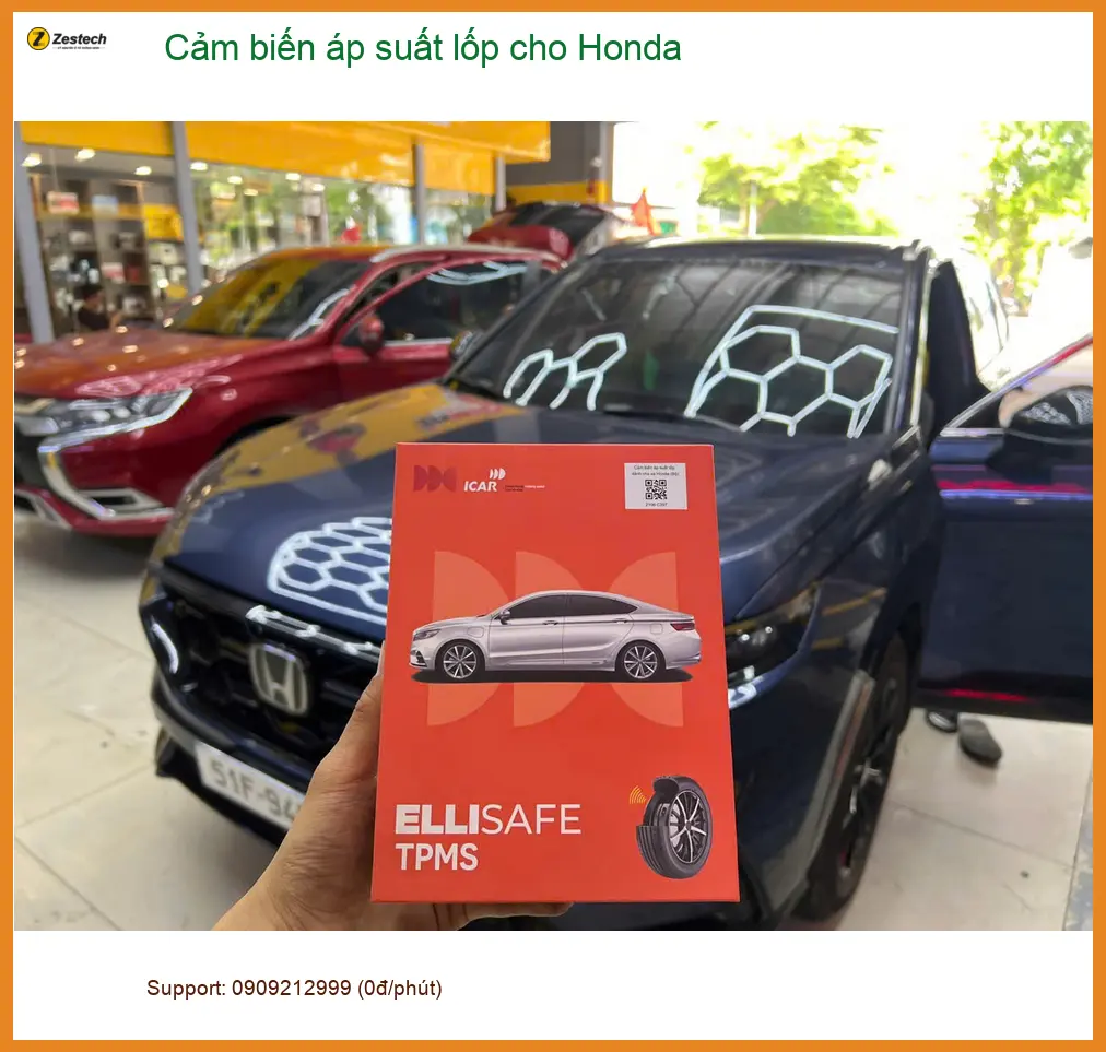 Anh Trọng lắp cảm biến áp suất lốp cho Honda CRV tại Quận Tân Phú đảm bảo an toàn ảnh thực tế 3