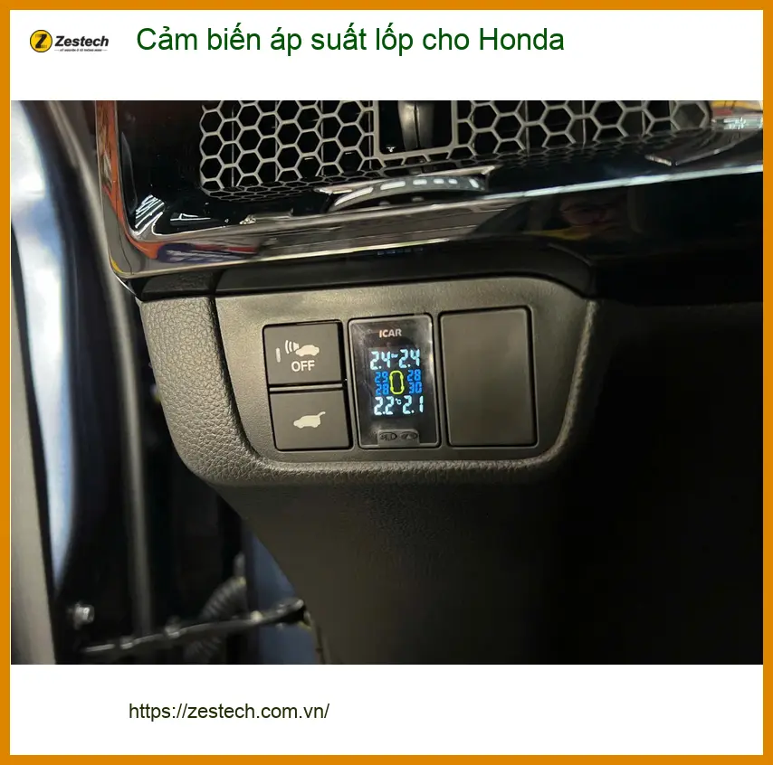 Chú Minh lắp cảm biến áp suất lốp cho Honda CRV tại Cần Giờ để an tâm lái xe đường dài ảnh thực tế 2