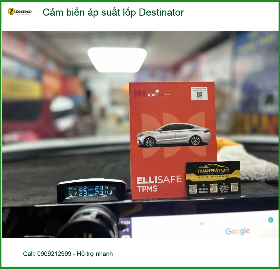 Anh Long lắp cảm biến áp suất lốp Destinator Kia Sorento tại Nhà Bè