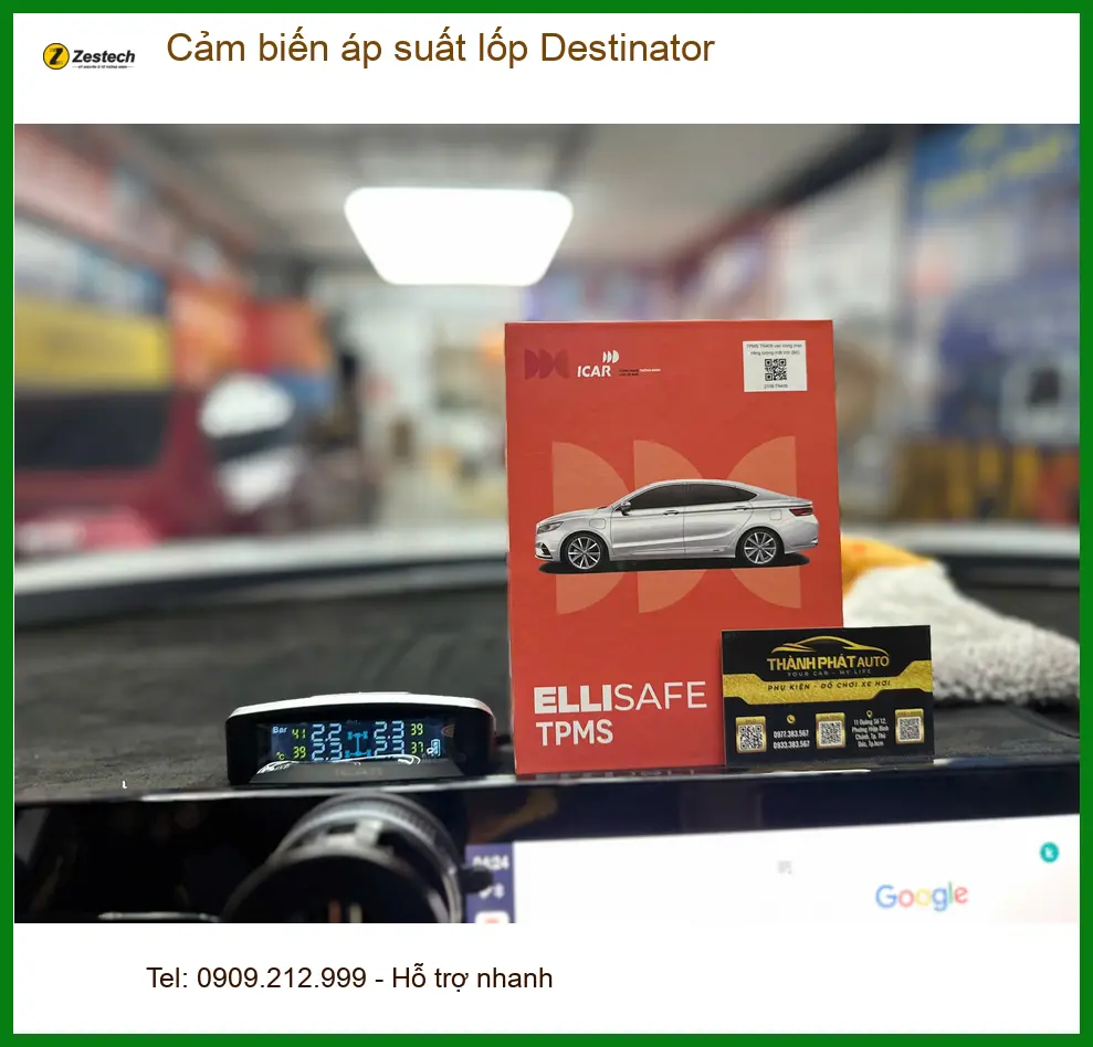 Anh Dũng gắn cảm biến áp suất lốp Destinator cho xe tại Quận 12 ảnh thực tế 2