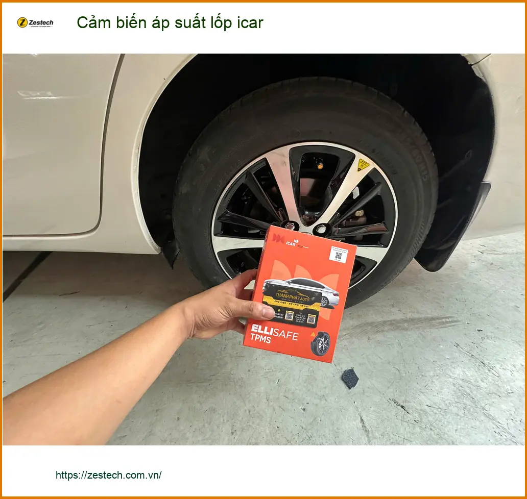 Anh Lâm lắp cảm biến áp suất lốp Icar cho Honda CRV tại Hóc Môn để an tâm lái xe đường dài ảnh thực tế 4