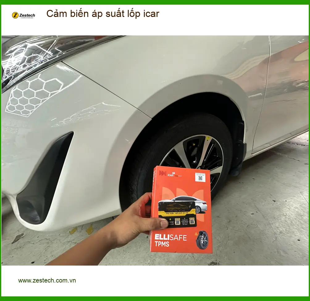 Chú Minh lắp cảm biến áp suất lốp iCar cho Suzuki XL7 tại Quận Nhà Bè