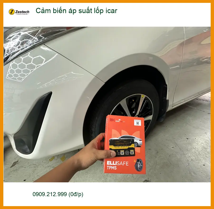 Anh Minh lắp cảm biến áp suất lốp iCar cho Mazda CX-5 Quận Bình Tân ảnh thực tế 2