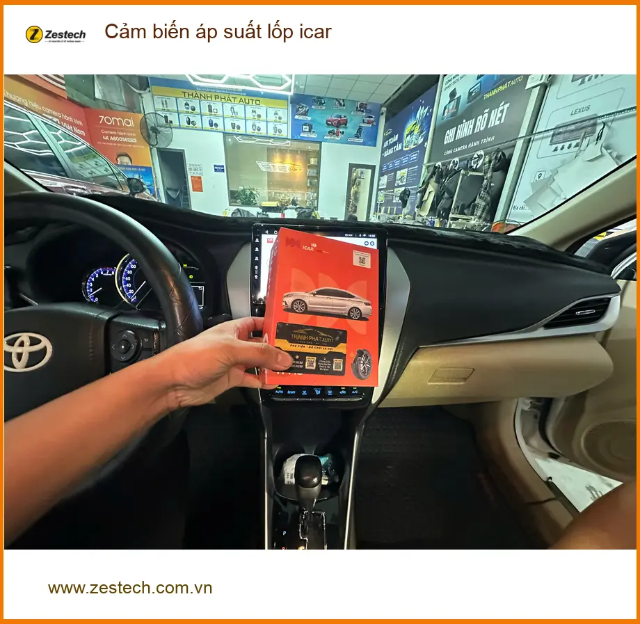 Anh Minh lắp cảm biến áp suất lốp iCar cho Mazda CX-5 Quận Bình Tân ảnh thực tế 3