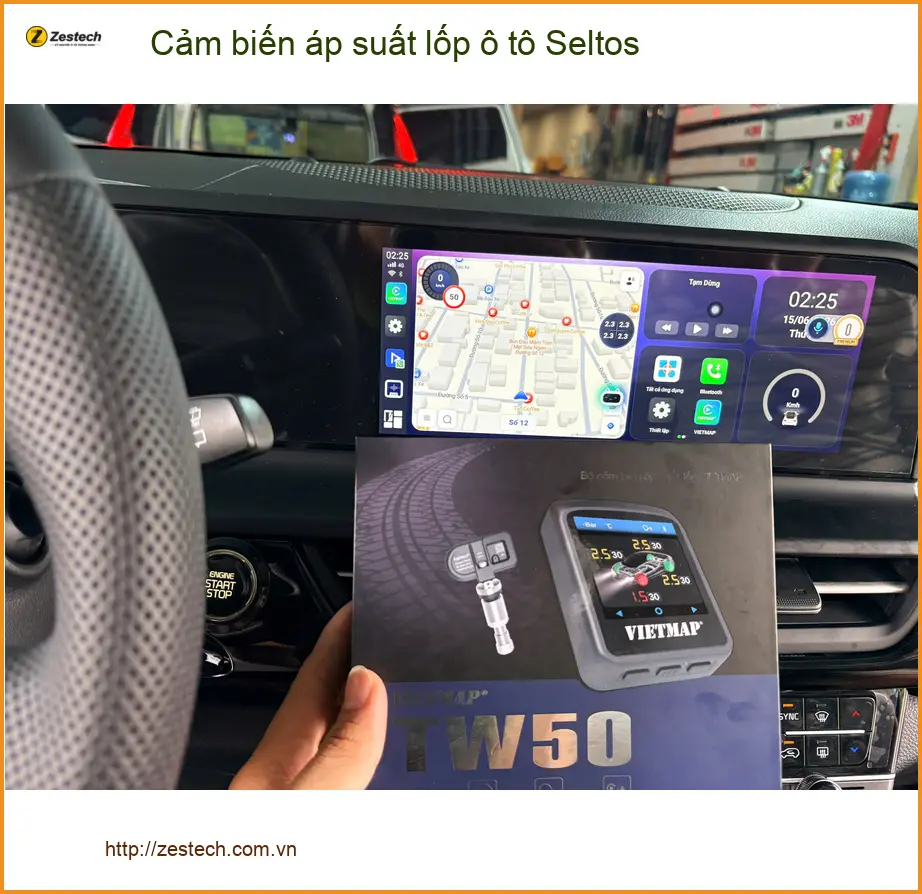 Anh Tú lắp cảm biến áp suất lốp Kia Seltos ở Thủ Đức để lái xe an toàn hơn ảnh thực tế 2
