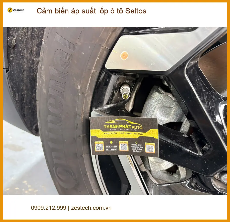 Anh Quốc lắp cảm biến áp suất lốp Seltos tại Bình Chánh tránh rủi ro khi di chuyển