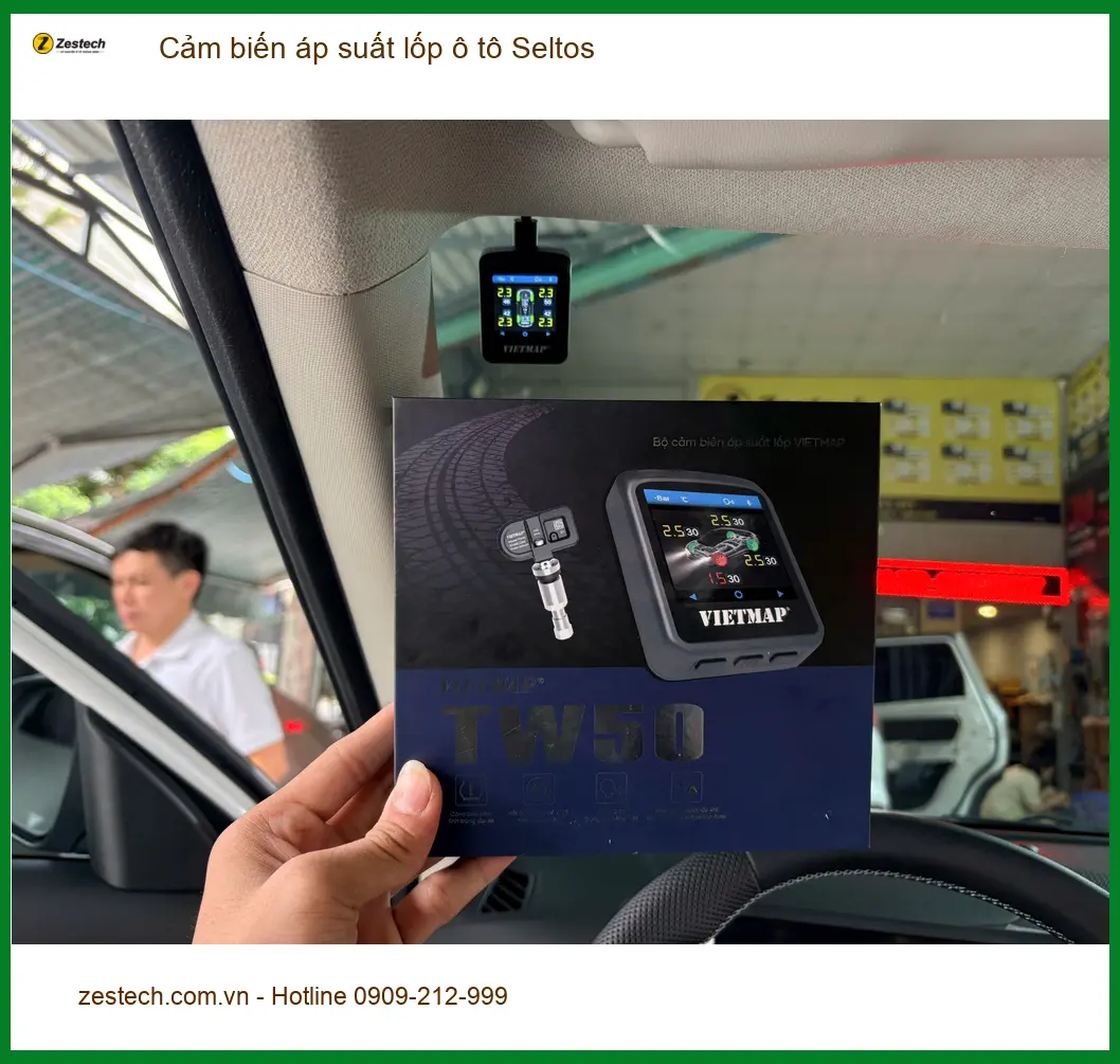 Anh Quốc lắp cảm biến áp suất lốp Seltos tại Bình Chánh tránh rủi ro khi di chuyển ảnh thực tế 3