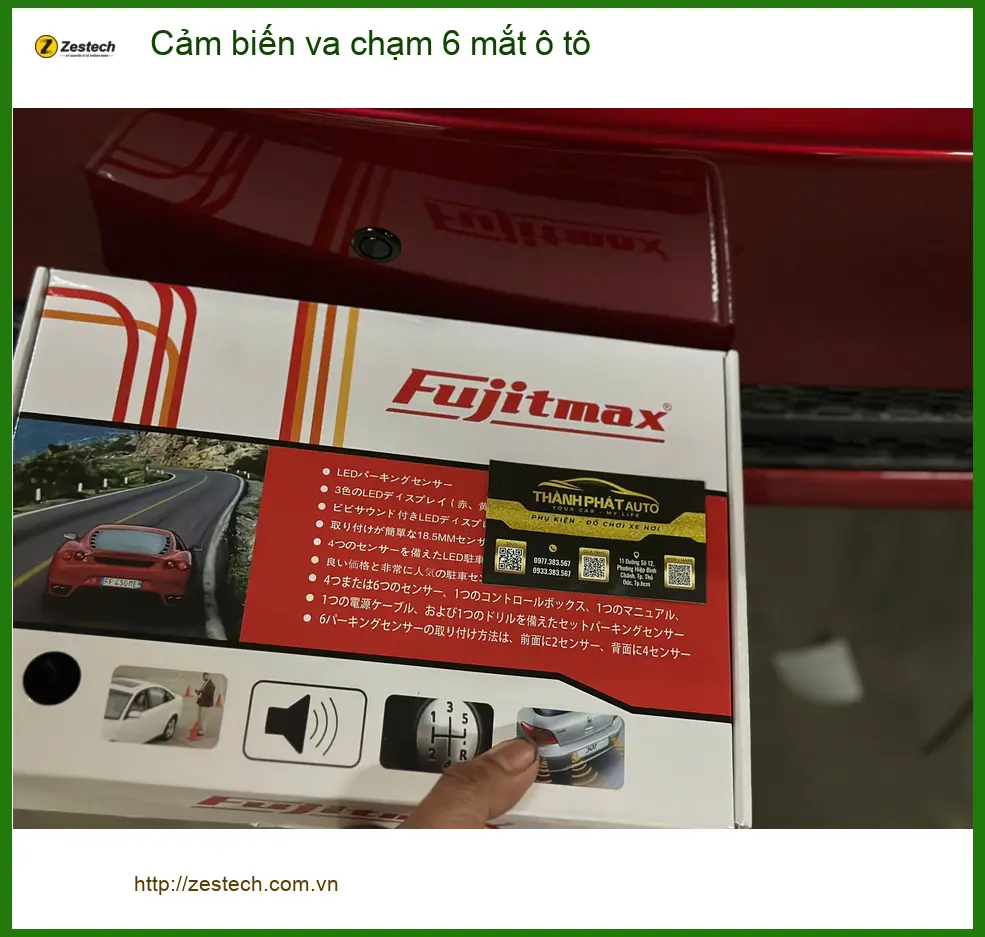 Chị Lan Anh lắp cảm biến va chạm 6 mắt ô tô cho Honda CRV tại Quận Gò Vấp
