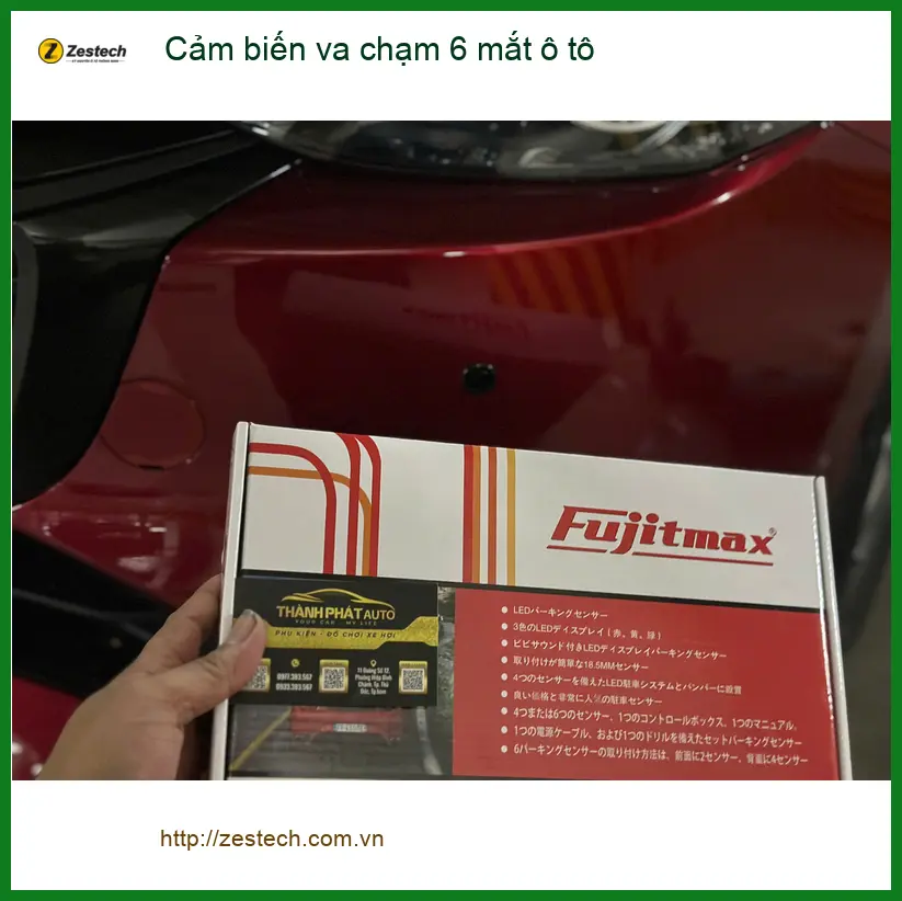 Chị Lan Anh lắp cảm biến va chạm 6 mắt ô tô cho Honda CRV tại Quận Gò Vấp ảnh thực tế 2