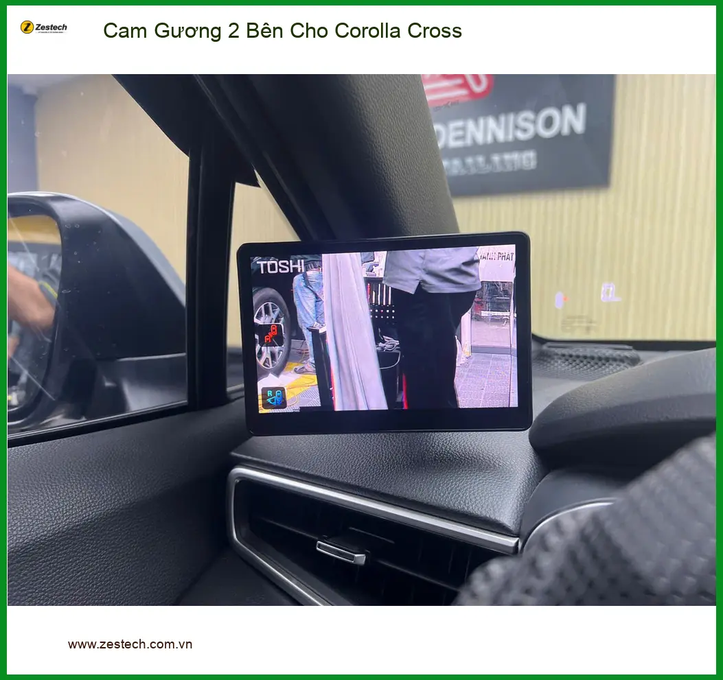 Chú Bình lắp Cam Gương 2 Bên cho Corolla Cross tại Nhà Bè để tiện quan sát ảnh thực tế 2