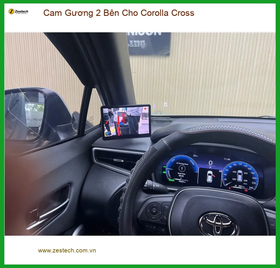 Chú Bình lắp Cam Gương 2 Bên cho Corolla Cross tại Nhà Bè để tiện quan sát ảnh thực tế 3