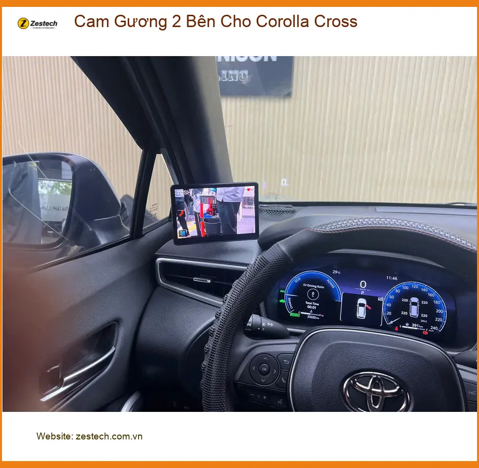 Anh Kình lắp cam gương 2 bên Corolla Cross tại Tân Phú, an toàn hơn ảnh thực tế 4
