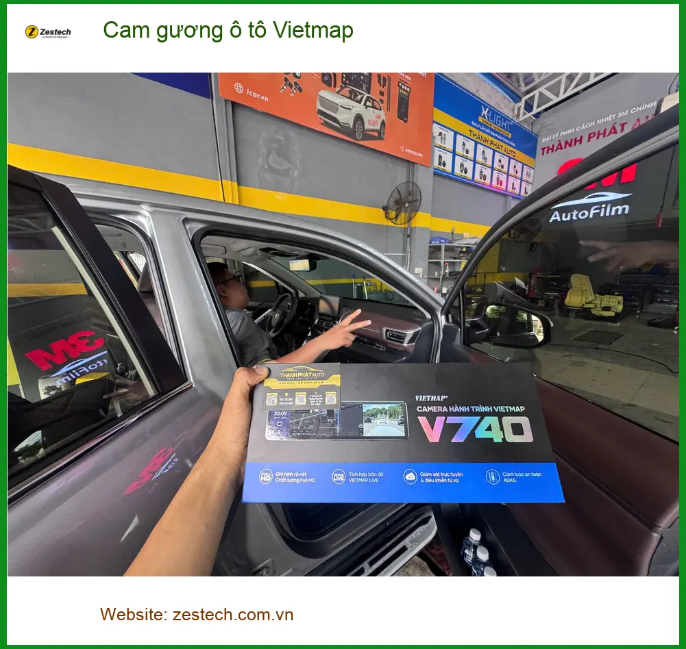 Anh Hải lắp cam gương ô tô Vietmap cho Hyundai Accent tại Nhà Bè để an tâm hơn