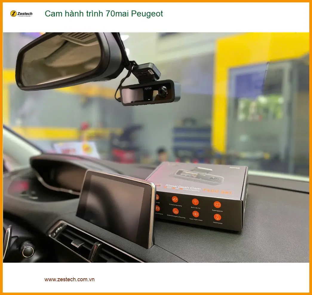 Chị Diễm lắp Cam hành trình 70mai Peugeot cho Peugeot 3008 tại Gò Vấp ảnh thực tế 4