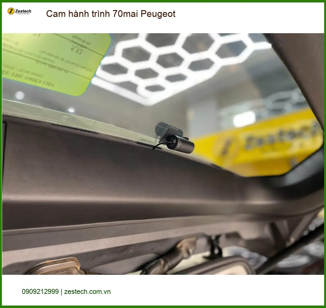 Anh Khang lắp Cam hành trình 70mai Peugeot 3008 tại Cần Giờ ảnh thực tế 5