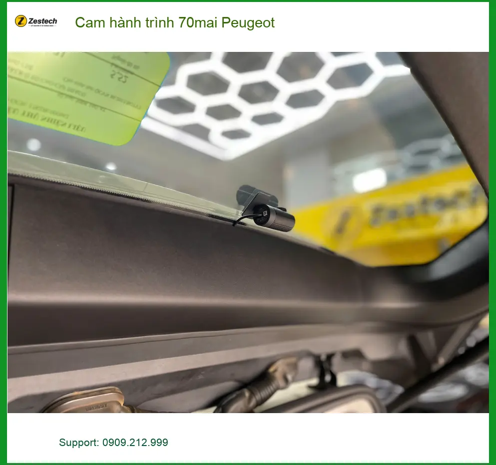 Trung tâm lắp Cam hành trình 70mai Peugeot chính hãng uy tín Quận 4