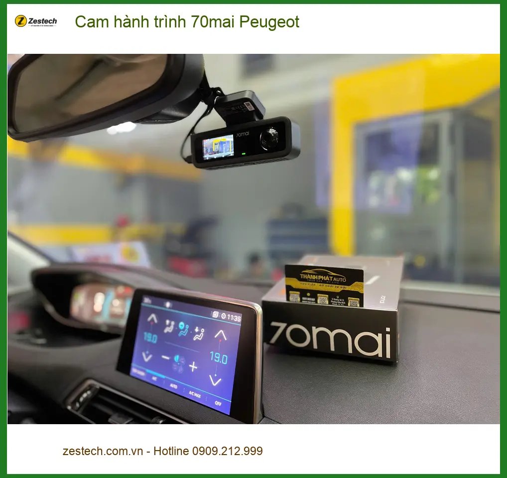 Trung tâm lắp Cam hành trình 70mai Peugeot chính hãng uy tín Quận 4 ảnh thực tế 2