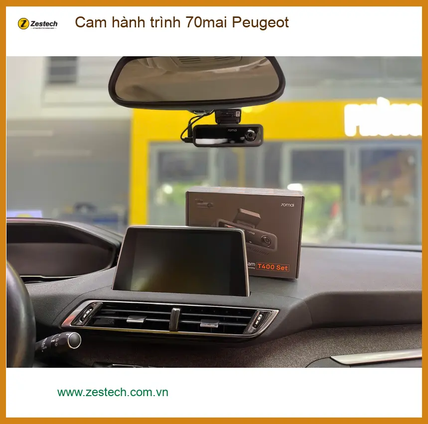 Anh Khải lắp cam hành trình 70mai cho Peugeot 3008 tại Quận 12 để nâng cao an toàn giao thông