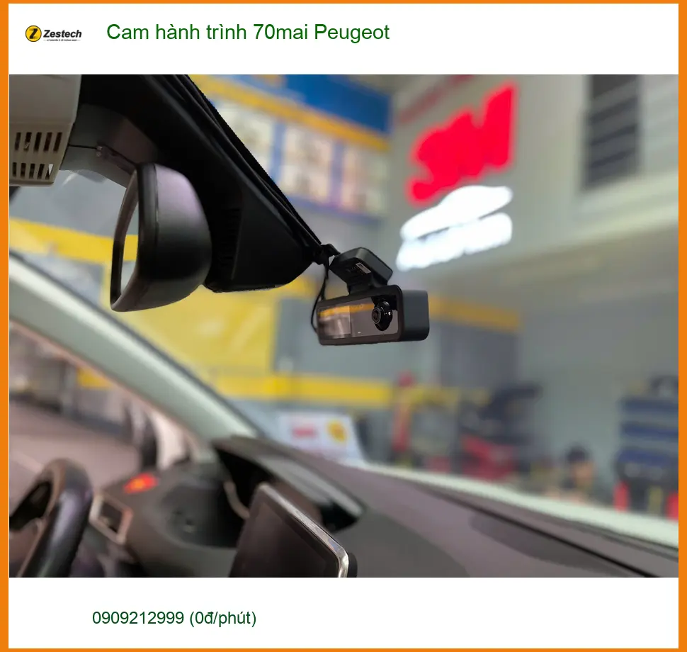 Anh Khải lắp cam hành trình 70mai cho Peugeot 3008 tại Quận 12 để nâng cao an toàn giao thông ảnh thực tế 3