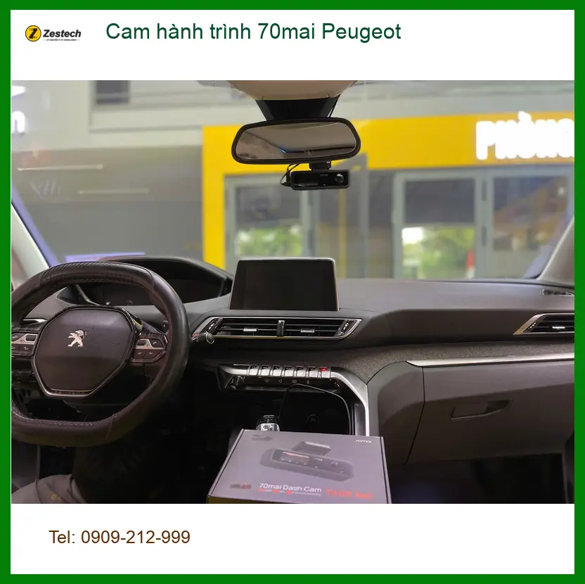 Anh Khải lắp cam hành trình 70mai cho Peugeot 3008 tại Quận 12 để nâng cao an toàn giao thông ảnh thực tế 4