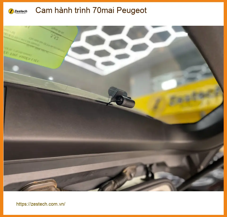Anh Khải lắp cam hành trình 70mai cho Peugeot 3008 tại Quận 12 để nâng cao an toàn giao thông ảnh thực tế 5