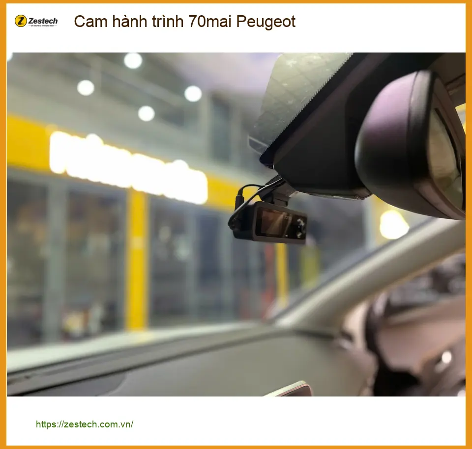 Anh Khải lắp cam hành trình 70mai cho Peugeot 5008 tại Quận 11 phòng va chạm ảnh thực tế 3