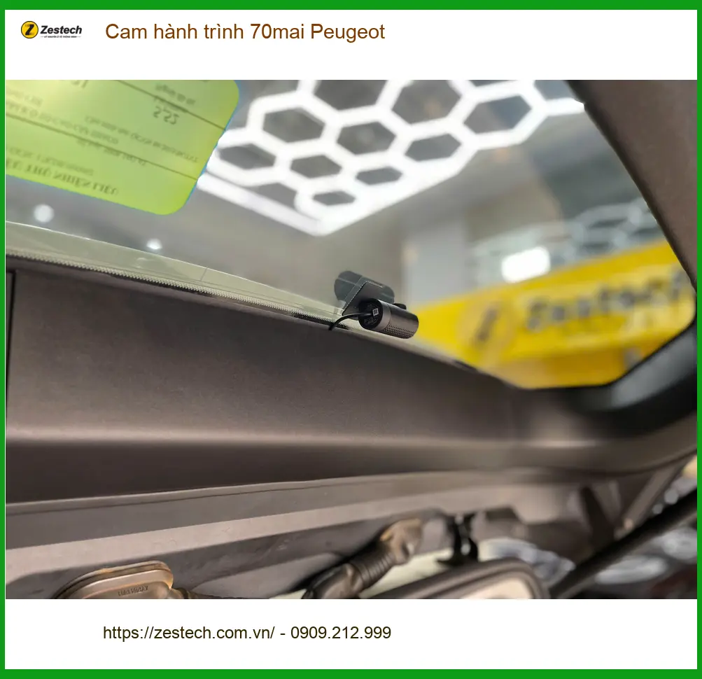 Anh Khải lắp cam hành trình 70mai cho Peugeot 5008 tại Quận 11 phòng va chạm ảnh thực tế 5