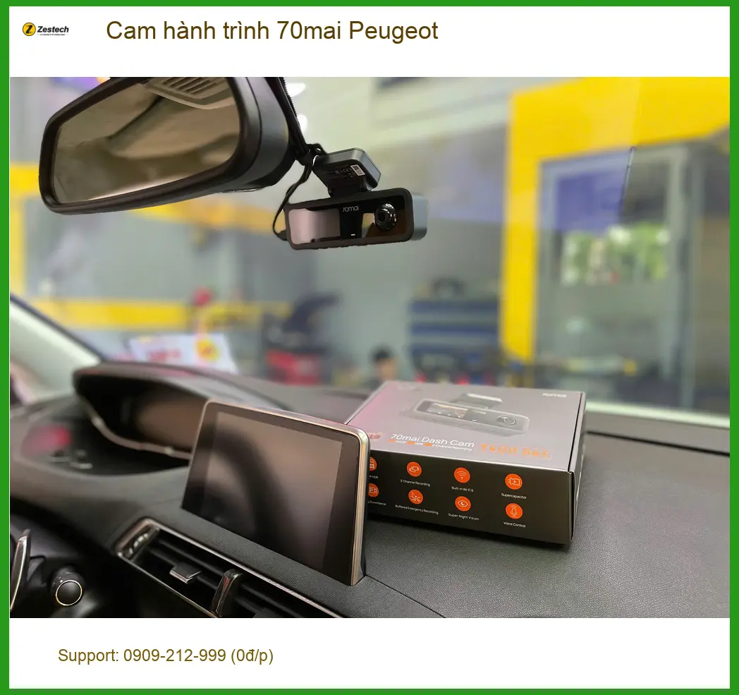Anh Tùng lắp Cam hành trình 70mai cho Peugeot 3008 tại Quận Bình Thạnh ảnh thực tế 2