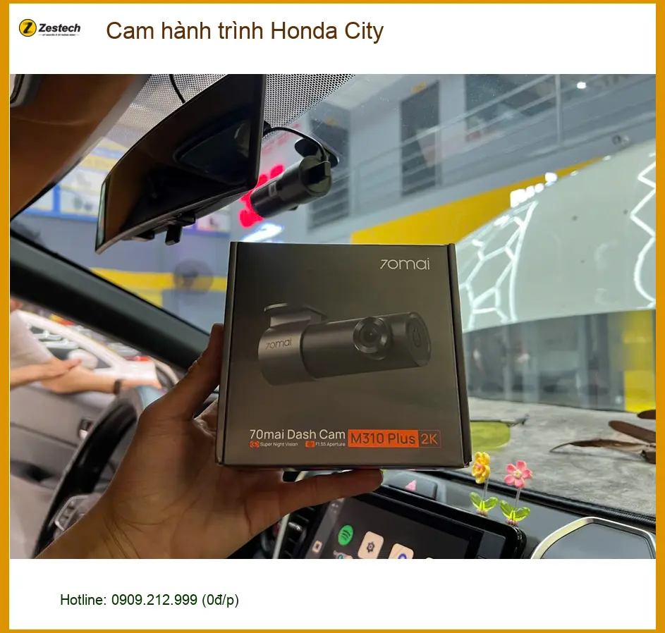 Anh Bảo lắp cam hành trình Honda City tại Quận 12 để an tâm lái xe mỗi ngày