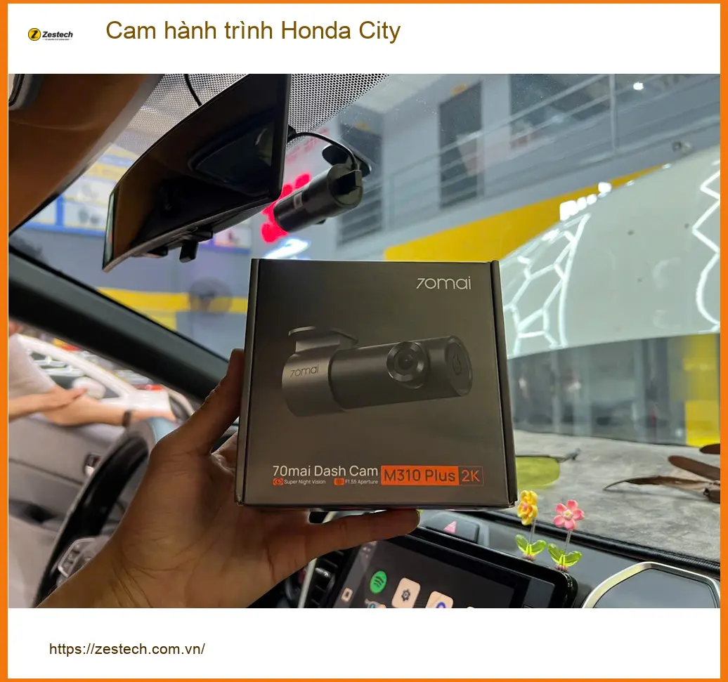 Anh Trường lắp cam hành trình cho Honda City tại Quận 9 để ghi lại hành trình ảnh thực tế 2