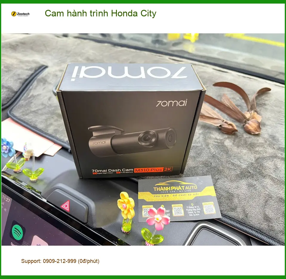 Anh Tấn lắp cam hành trình Honda City Quận Bình Tân để an tâm lái xe ảnh thực tế 2