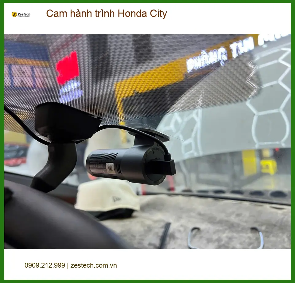 Anh Tấn lắp cam hành trình Honda City Quận Bình Tân để an tâm lái xe ảnh thực tế 3