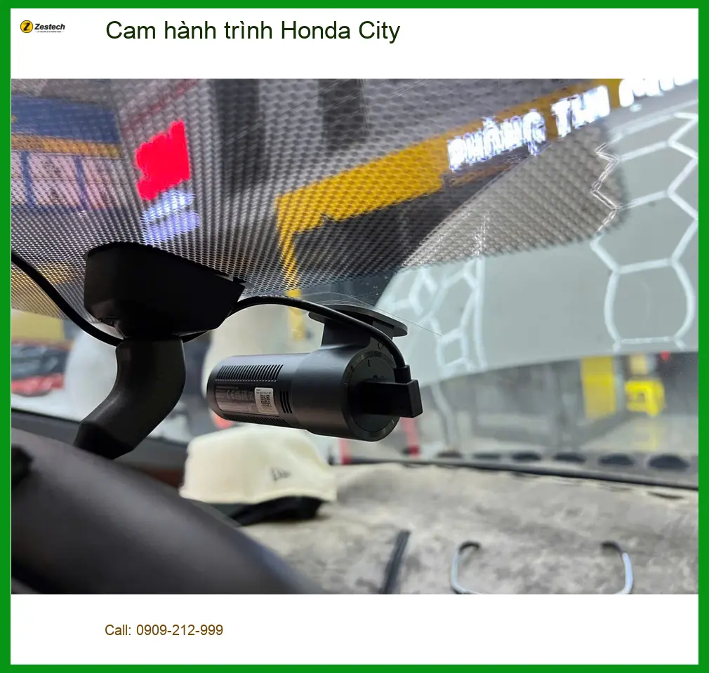 Chị Minh Thư lắp Cam hành trình Honda City tại Quận Thủ Đức để ghi lại mọi hành trình