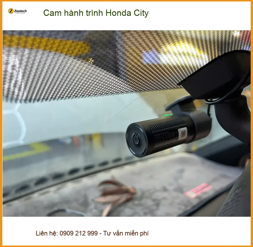 Chị Minh Thư lắp Cam hành trình Honda City tại Quận Thủ Đức để ghi lại mọi hành trình ảnh thực tế 3