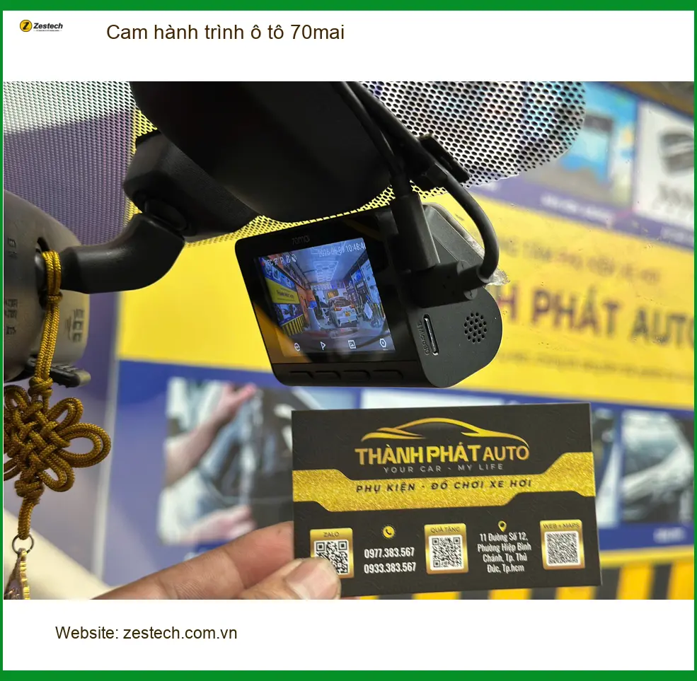 Chú Long gắn Cam hành trình 70mai cho Hyundai Creta tại Củ Chi an tâm lái ảnh thực tế 4