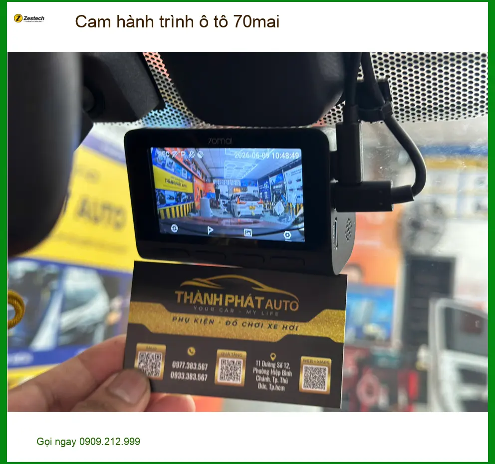 Chú Long gắn Cam hành trình 70mai cho Hyundai Creta tại Củ Chi an tâm lái ảnh thực tế 5