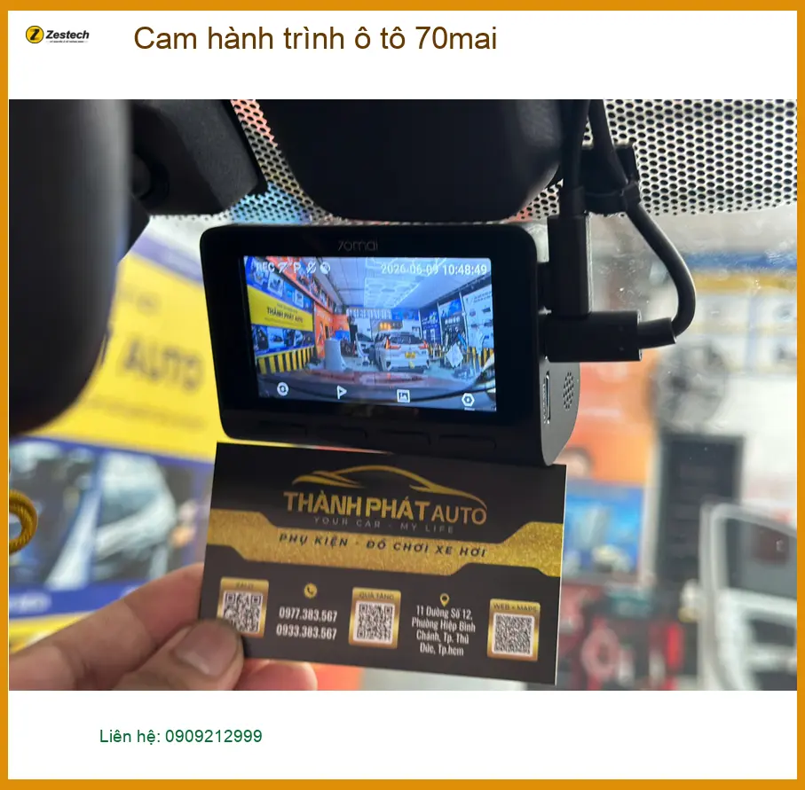 Anh Quang lắp cam hành trình 70mai cho Hyundai Accent tại Quận Thủ Đức ảnh thực tế 4