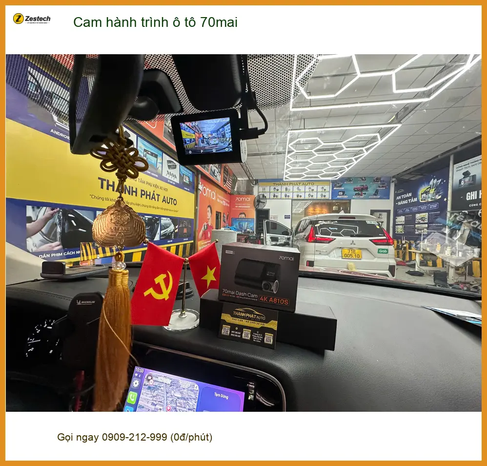 Chị Lan Anh lắp Cam hành trình ô tô 70mai cho Honda CRV tại Quận 11 ảnh thực tế 4