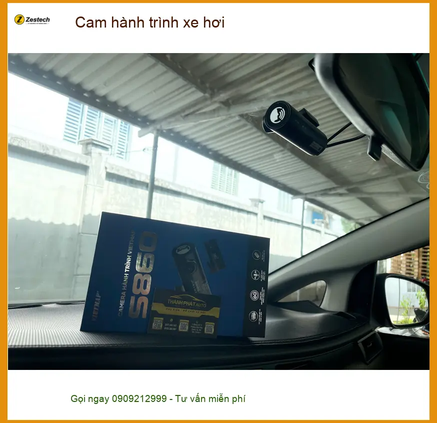 Chị Thảo lắp cam hành trình xe hơi cho Hyundai Creta ở Quận 9 để yên tâm di chuyển