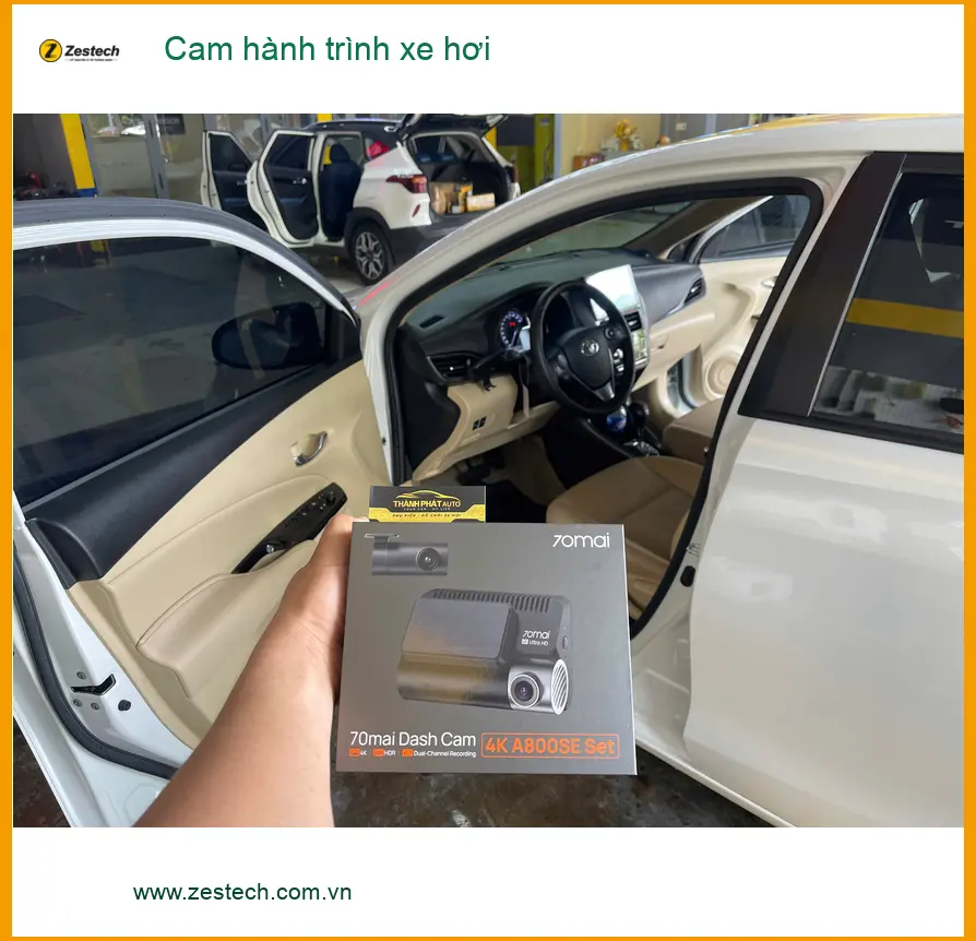 Chị Hương Giang lắp Cam hành trình xe hơi Hyundai Accent tại Quận 8.