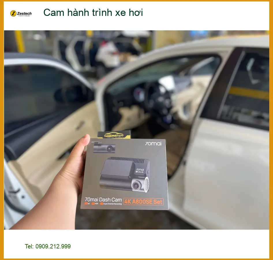 Chị Hương Giang lắp Cam hành trình xe hơi Hyundai Accent tại Quận 8. ảnh thực tế 3