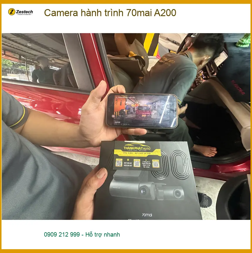 Anh Quang lắp 70mai A200 cho Hyundai Accent tại Hóc Môn – An toàn tuyệt đối